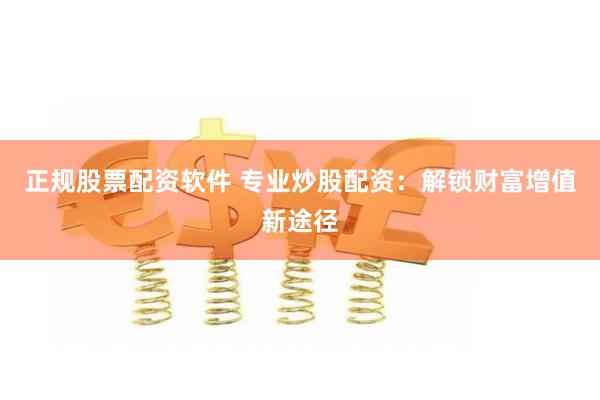 正规股票配资软件 专业炒股配资：解锁财富增值新途径